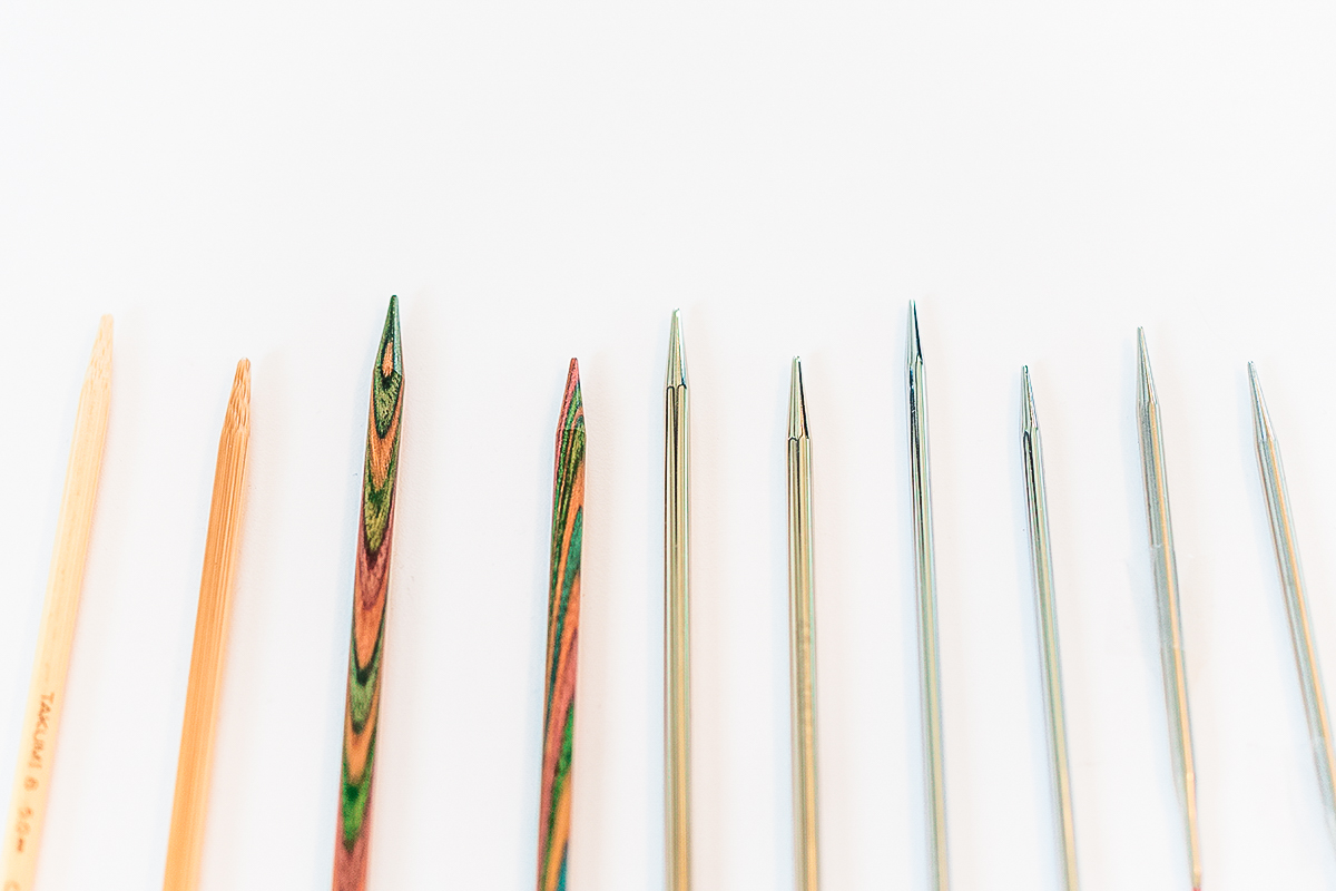 What are your needles made of?: Pros and Cons of knitting needle materials  - Knitandnote